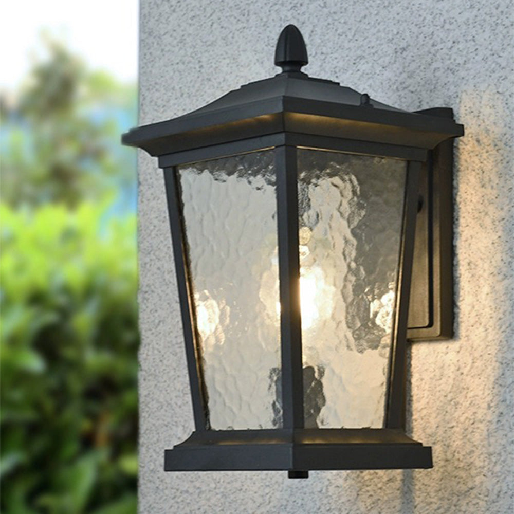 Farmhouse Waterproof Glass Shade Outdoor | Wall Lamp | glass | 110V - 120V | Elegant Wall Illumination