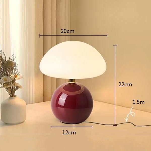 Éclaira™ French Pilz Lamp Elegant | Table Lamp | LED | Ceramic/PVC | 11-15W | Sleek Table Accent
