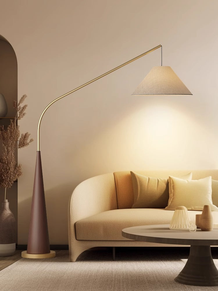 Gibson Fishing floor lamp | Floor Lamp | linen/metal | 240v | Stylish Floor Lighting