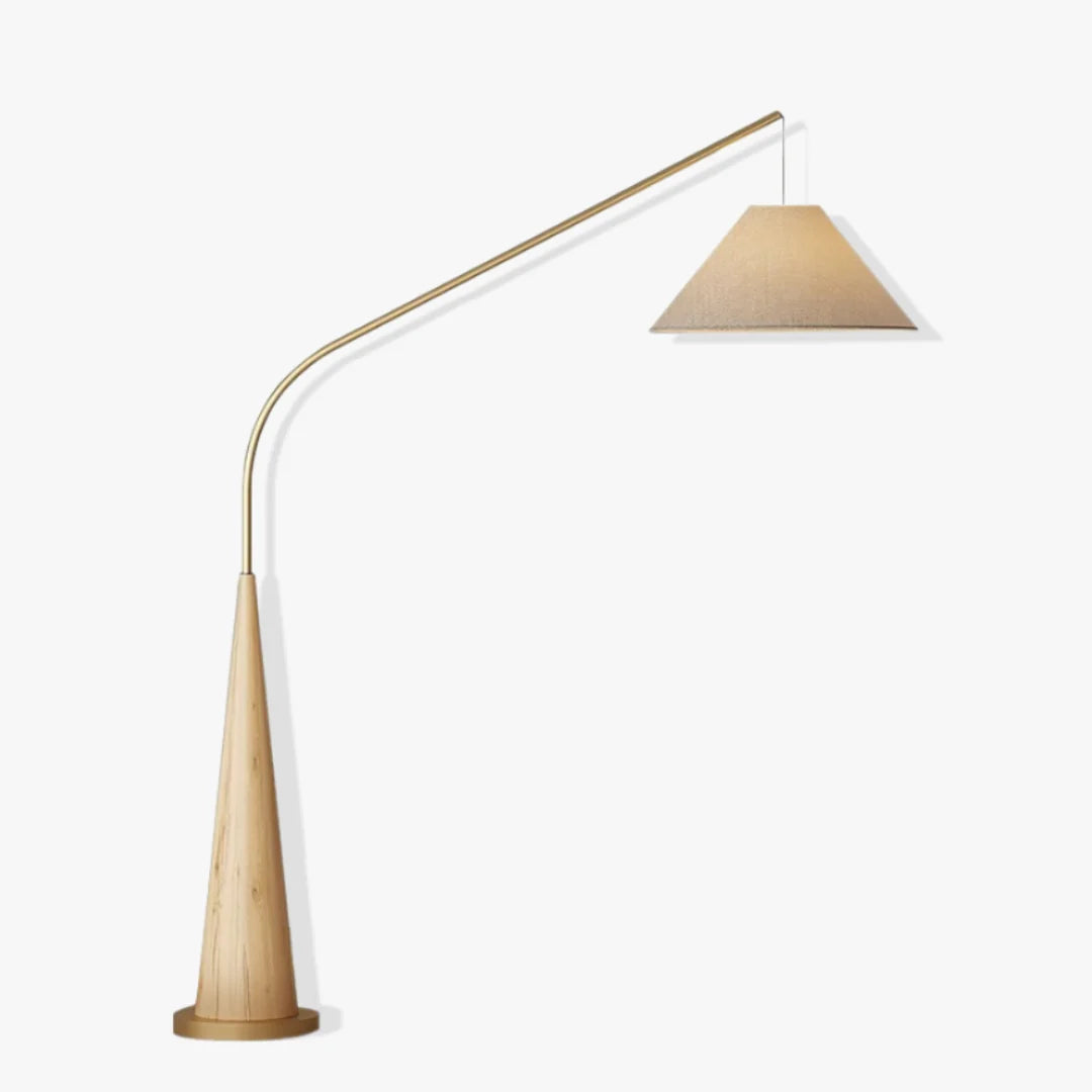 Gibson Fishing floor lamp | Floor Lamp | linen/metal | 240v | Stylish Floor Lighting