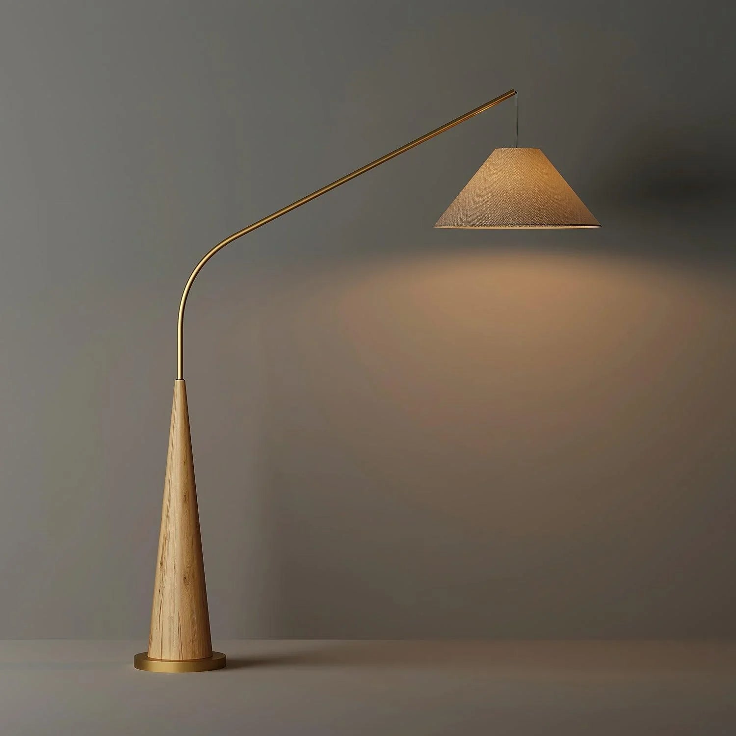 Gibson Fishing floor lamp | Floor Lamp | linen/metal | 240v | Stylish Floor Lighting