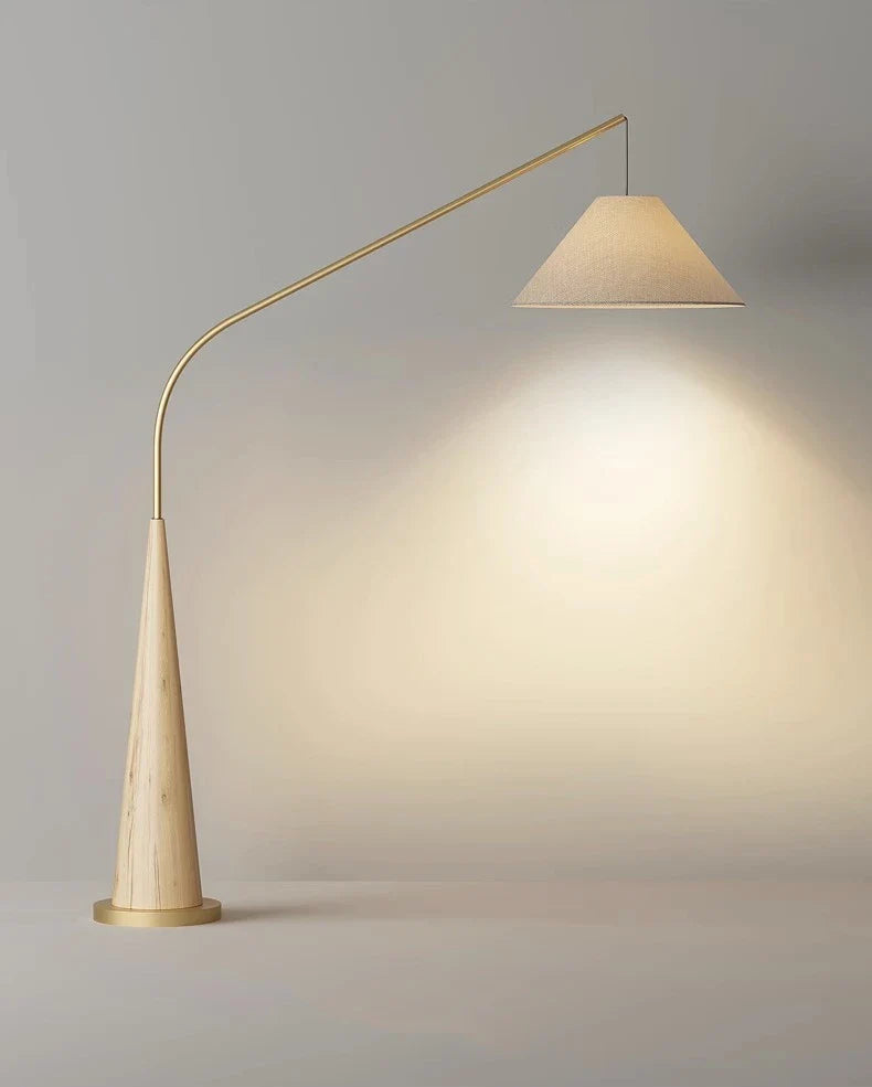 Gibson Fishing floor lamp | Floor Lamp | linen/metal | 240v | Stylish Floor Lighting