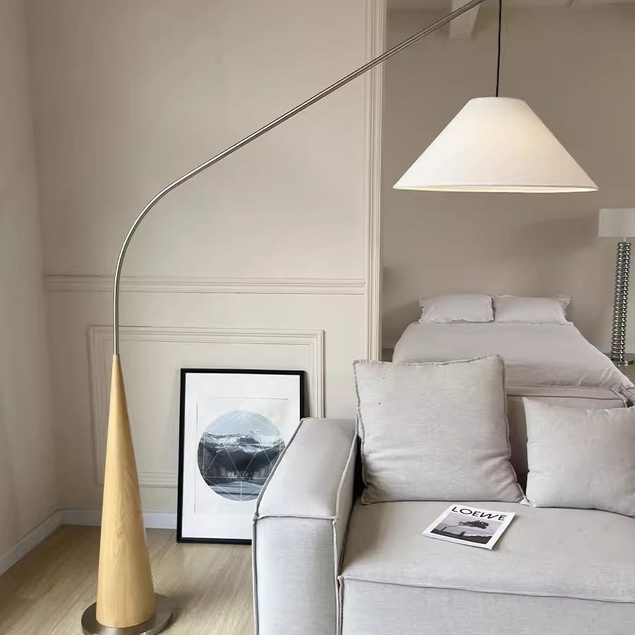 Gibson Fishing floor lamp | Floor Lamp | linen/metal | 240v | Stylish Floor Lighting