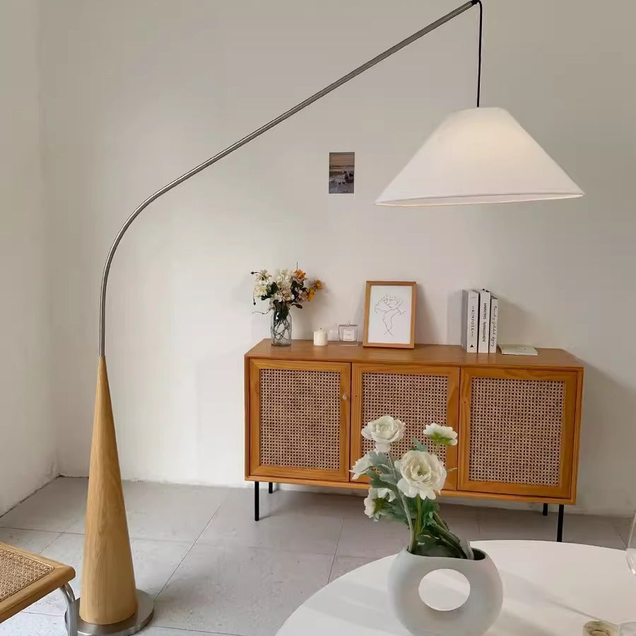 Gibson Fishing floor lamp | Floor Lamp | linen/metal | 240v | Stylish Floor Lighting