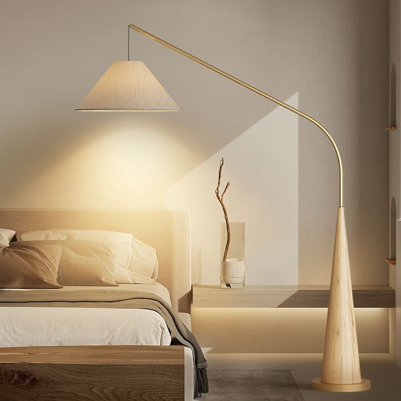 Gibson Fishing floor lamp | Floor Lamp | linen/metal | 240v | Stylish Floor Lighting