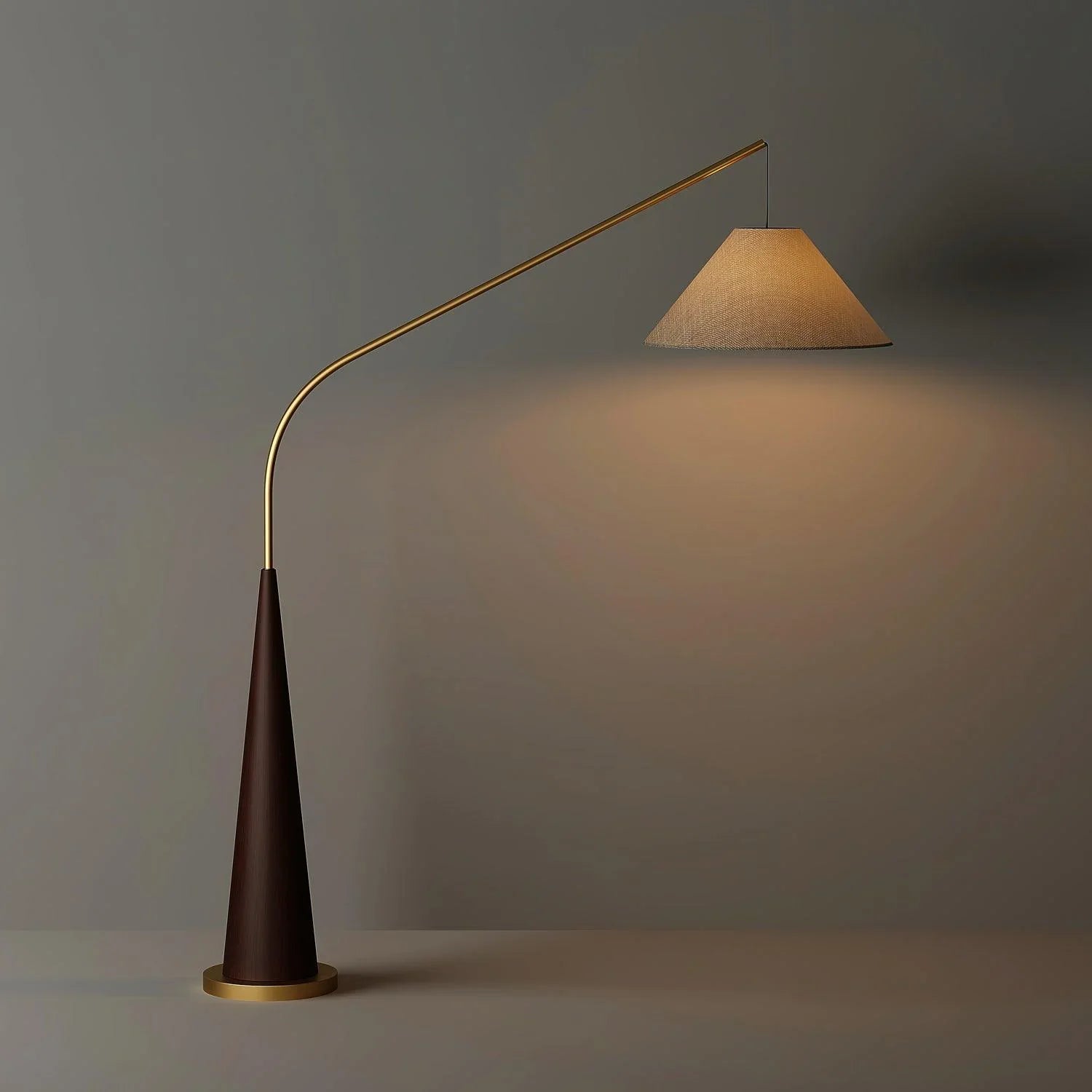 Gibson Fishing floor lamp | Floor Lamp | linen/metal | 240v | Stylish Floor Lighting