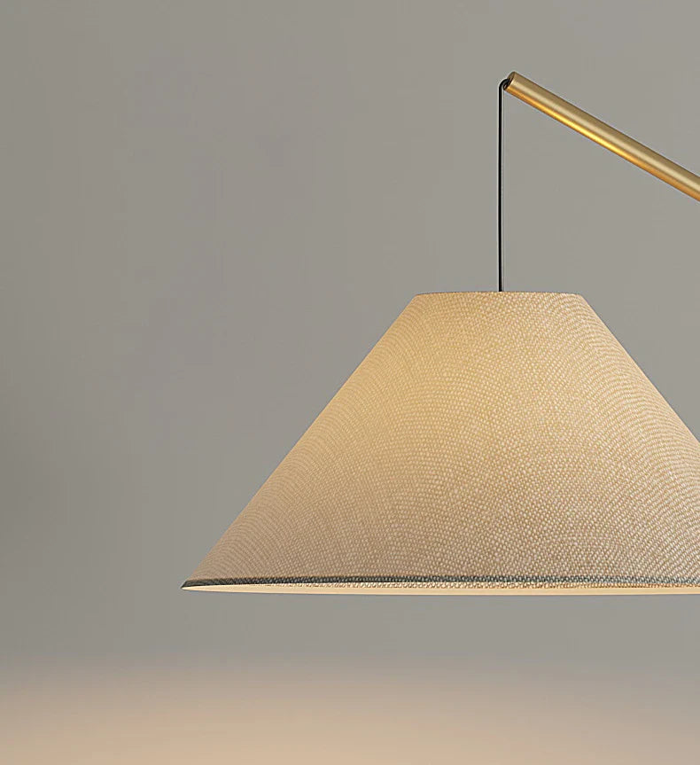 Gibson Fishing floor lamp | Floor Lamp | linen/metal | 240v | Stylish Floor Lighting