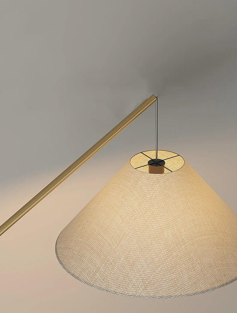 Gibson Fishing floor lamp | Floor Lamp | linen/metal | 240v | Stylish Floor Lighting