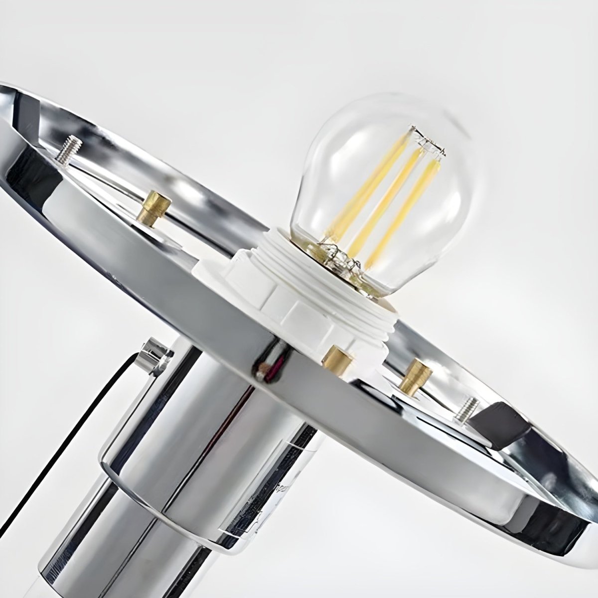 Luzora Glass Table Lamp Modern | Table Lamp | Glass/metal | 110-240V | Sleek Table Accent