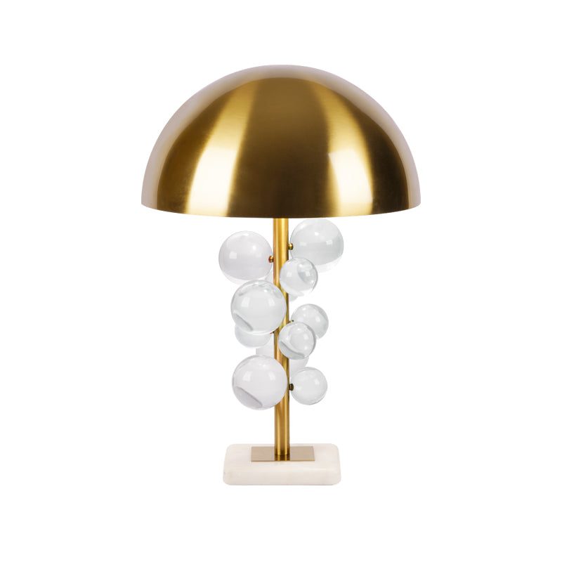 Modern Table Lamp Gold Glass | Table Lamp | glass/Metal | 110-240V | Sleek Table Accent