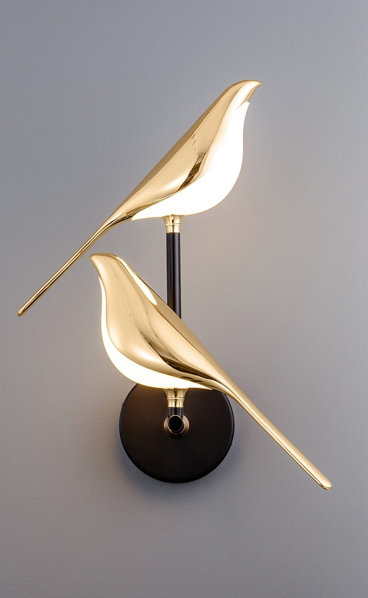 VogelLicht Artistic Wall Lamp Bird | Wall Lamp | Led | Warm White | metal | 3W | Elegant Wall Illumination