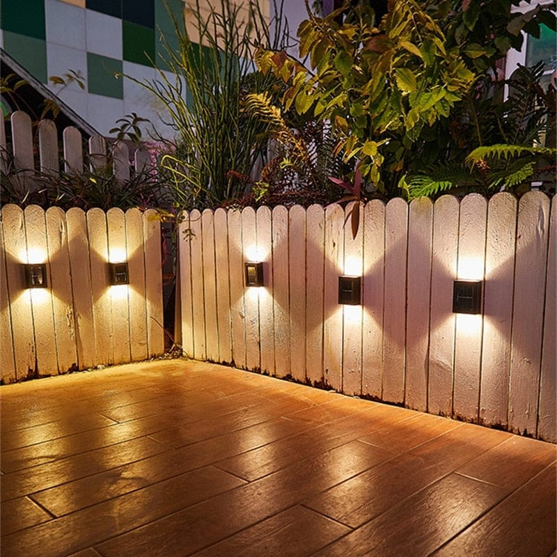 EcoShine Solar Powered Terrace Wall | Wall Lamp | Led | plastic | Elegant Wall Illumination