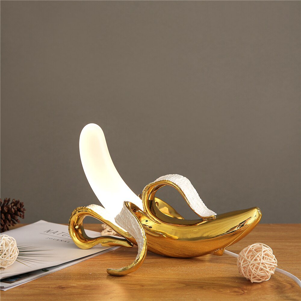 Lumora™ Deco Banana Lamp Unique | Table Lamp | LED | Resin | 90-260V | Sleek Table Accent