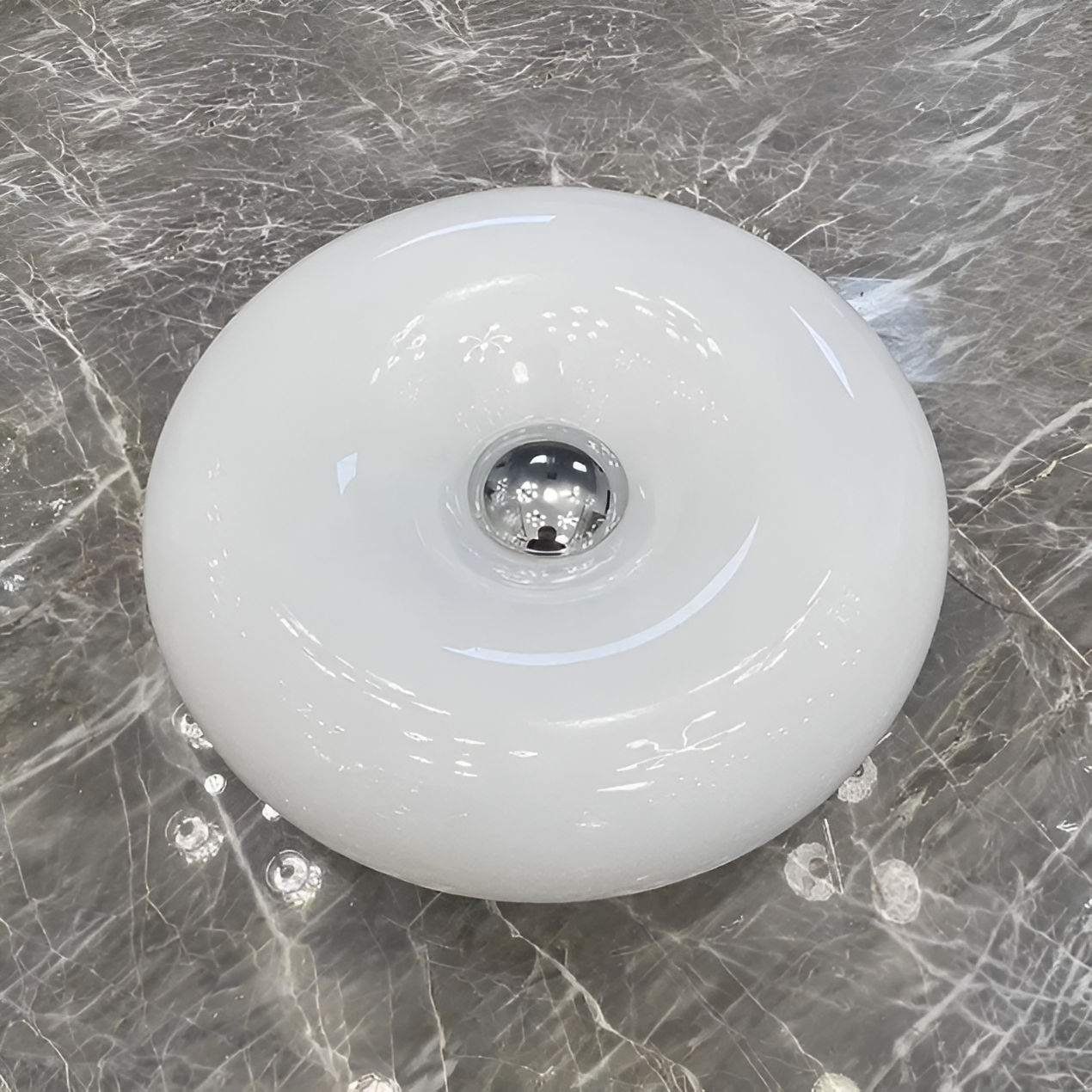 Orange Donut Lamp Stylish Wall | Table Lamp | glass/metal | 90V - 260V | Sleek Table Accent