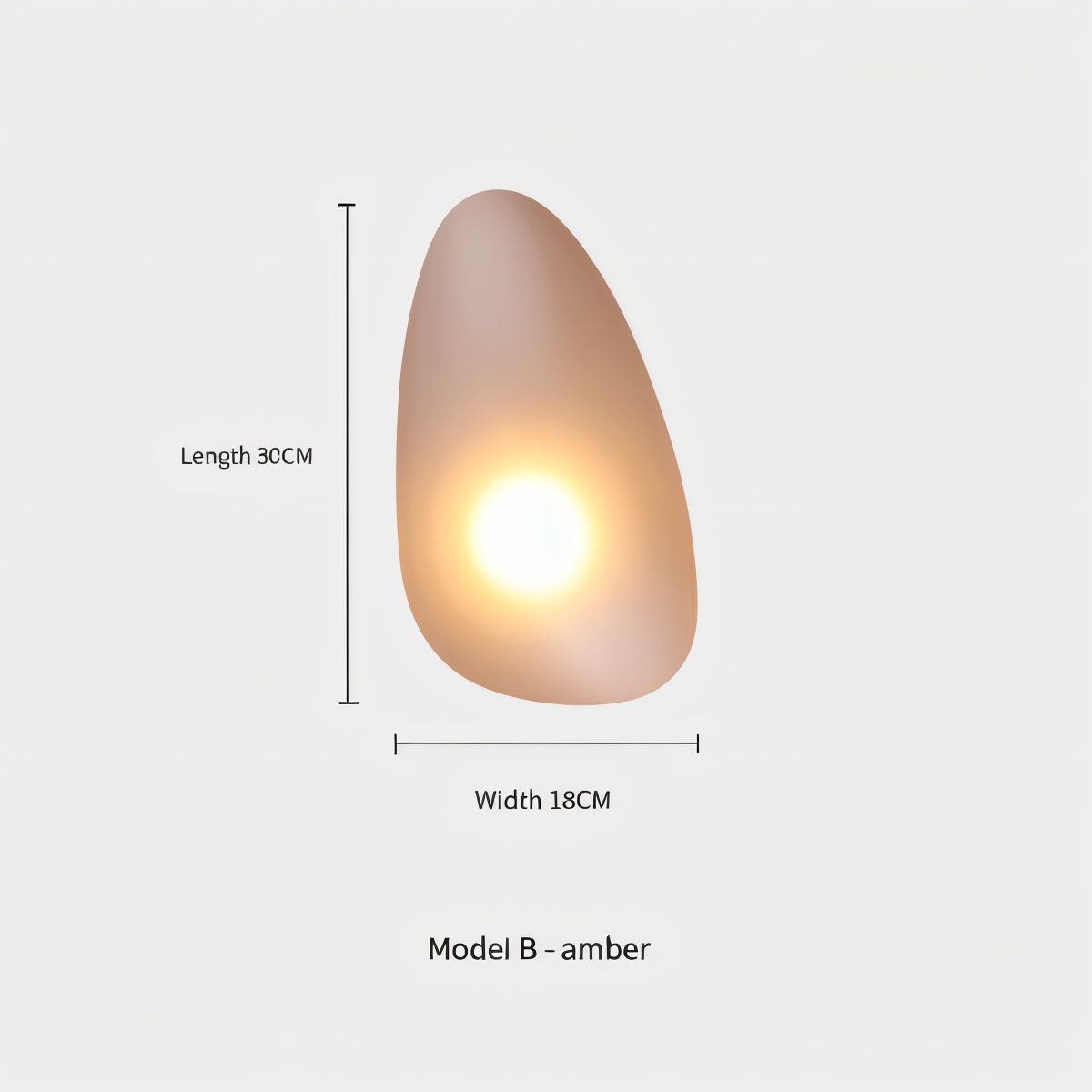 PebbleHue Wall Lamp Glass Wall | Wall Lamp | Led | glass/metal | 5W | 85V - 260V - 90V - 260V | Elegant Wall Illumination