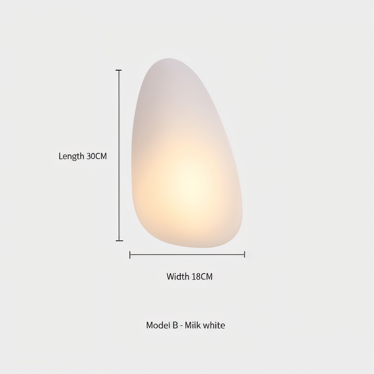 PebbleHue Wall Lamp Glass Wall | Wall Lamp | Led | glass/metal | 5W | 85V - 260V - 90V - 260V | Elegant Wall Illumination