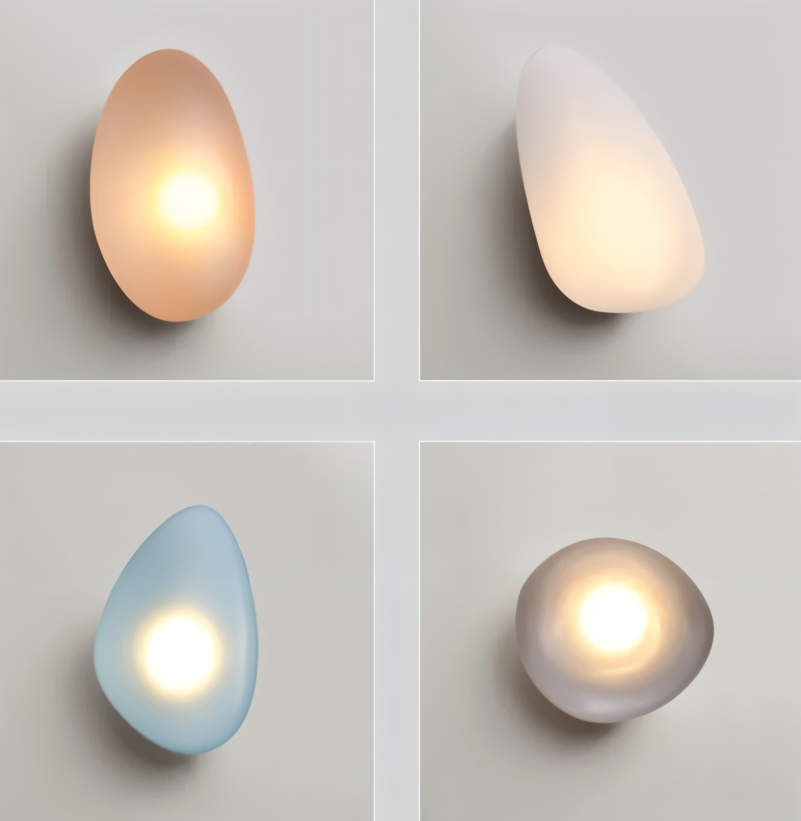 PebbleHue Wall Lamp Glass Wall | Wall Lamp | Led | glass/metal | 5W | 85V - 260V - 90V - 260V | Elegant Wall Illumination