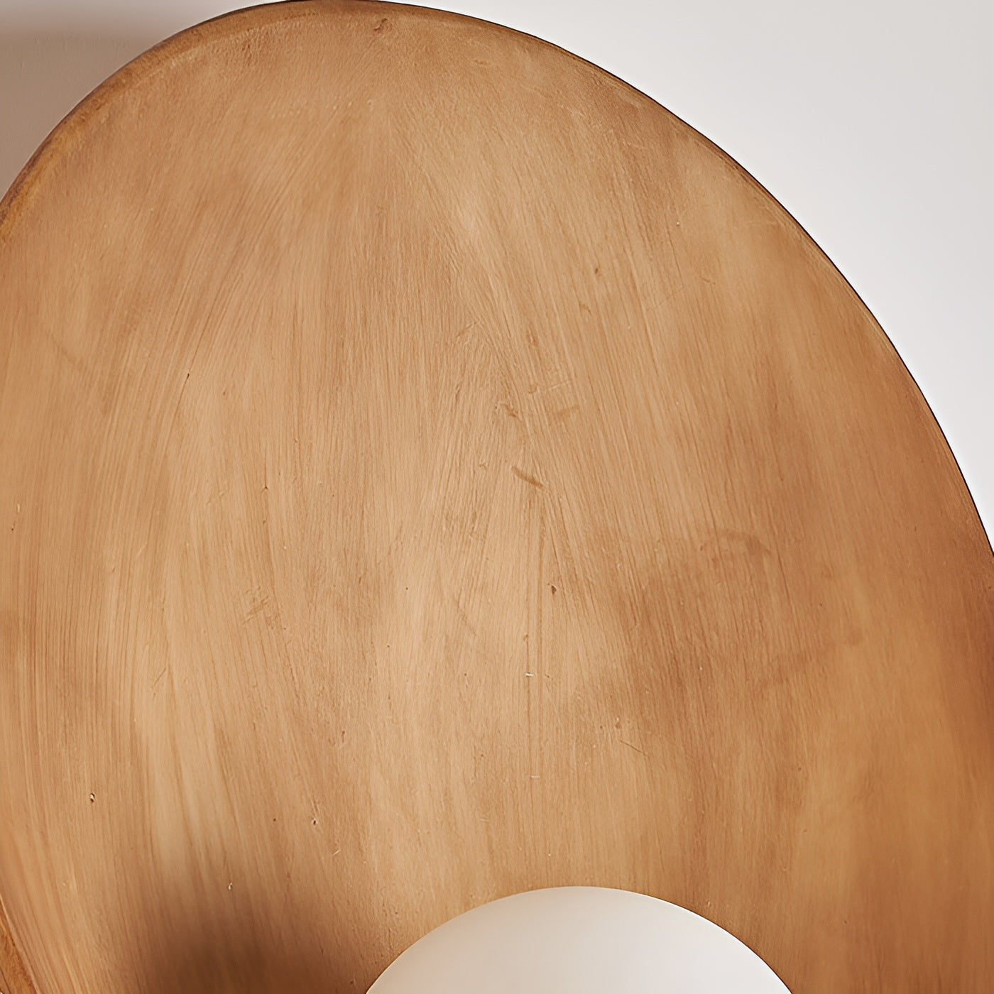 White Pearl Lamp White Wall | Wall Lamp | glass/iron/wood | 20V | Elegant Wall Illumination