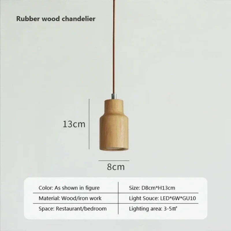 NordicGlow Scandinavian Wooden Hanging Lamp | Lighting | wood | 90-260V | Premium Lighting Solution