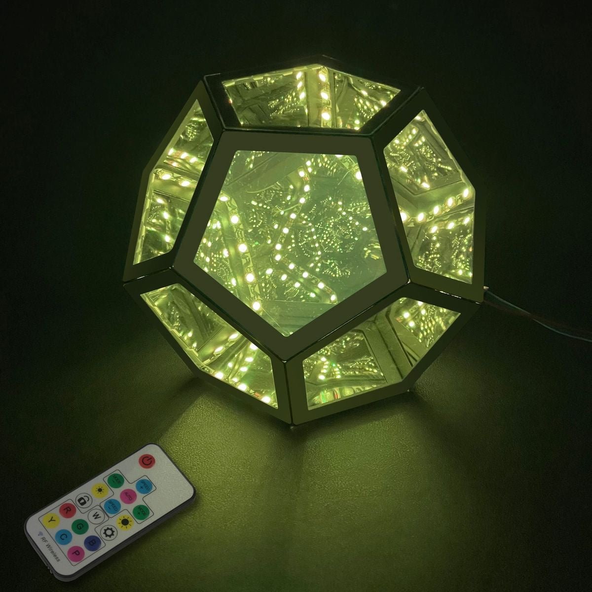 Infiniluxe Dodecahedron Lamp with Remote | Lighting | LED | acrylic | Premium Lighting Solution