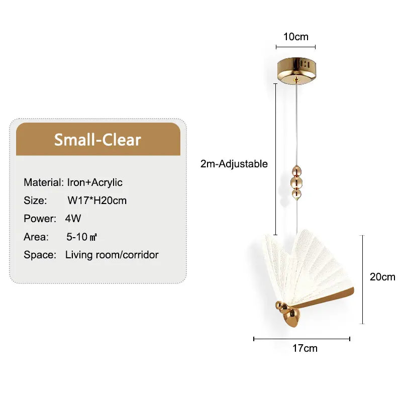 VleugelLicht Decorative Butterfly Hanging Lamp | Lighting | LED | metal | 90-260V | Premium Lighting Solution