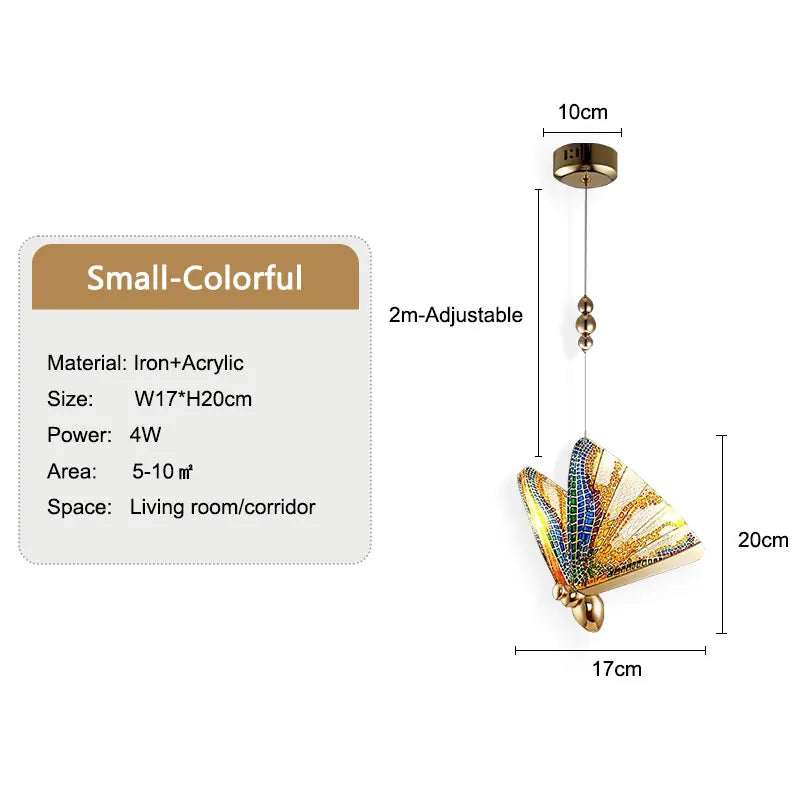 VleugelLicht Decorative Butterfly Hanging Lamp | Lighting | LED | metal | 90-260V | Premium Lighting Solution