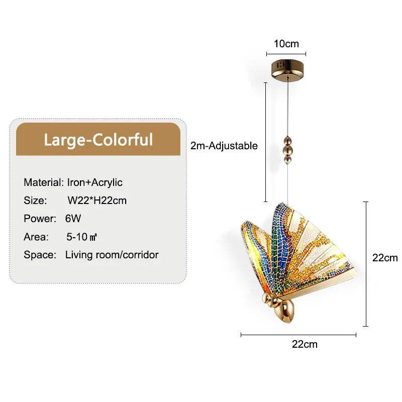 VleugelLicht Decorative Butterfly Hanging Lamp | Lighting | LED | metal | 90-260V | Premium Lighting Solution