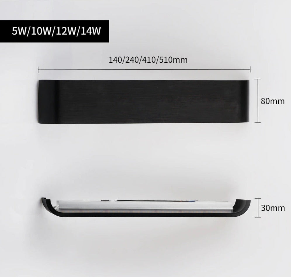 GlowLine Sleek wall lights Modern | Lighting | Led | Warm White | aluminum | 10W | 85V - 265V | Premium Lighting Solution