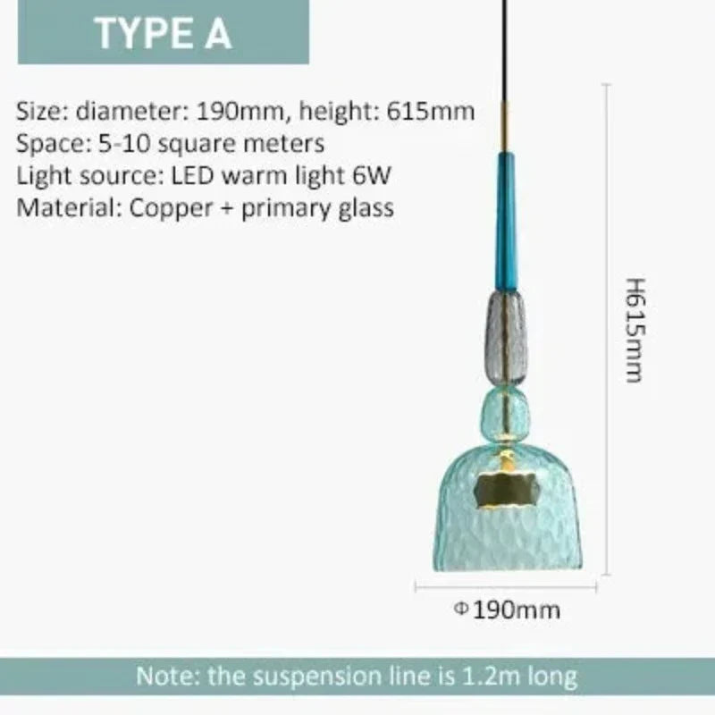 UrbanGlow Hanging Lamps Colorful | Lighting | LED | glass | 90-260V | Premium Lighting Solution