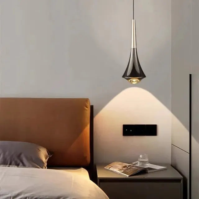 Luna Elegance Silver-plated Hanging Lamp | Lighting | LED | glass | 90-260V | Premium Lighting Solution