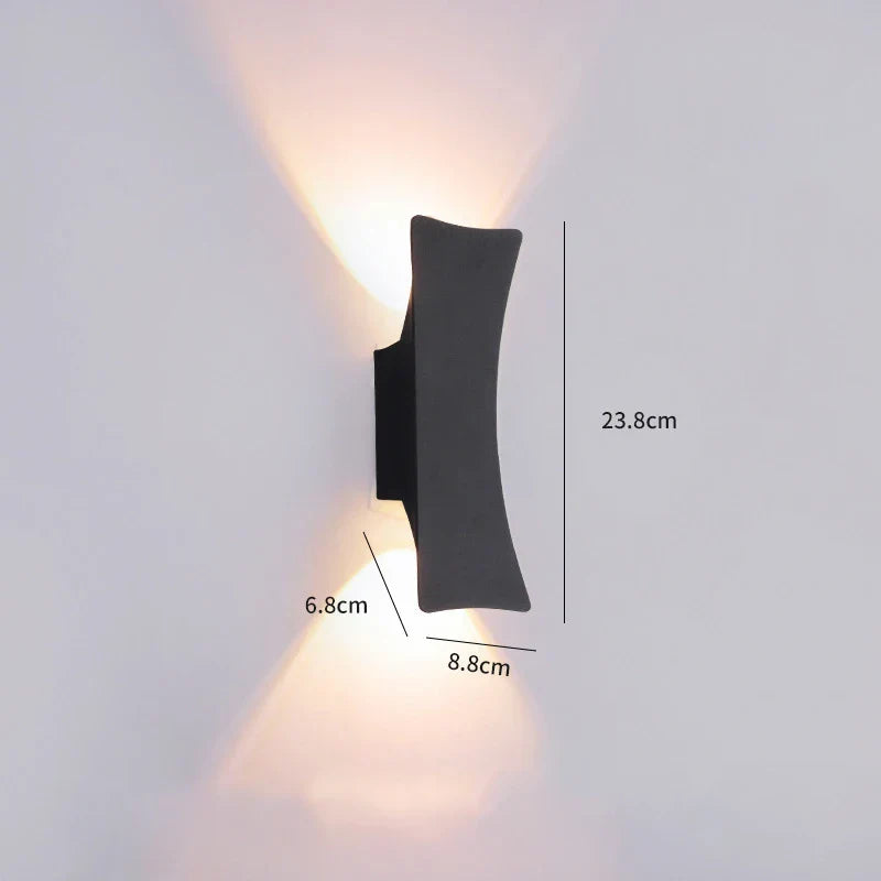 UrbanGlow Sleek outdoor wall lamps | Wall Lamp | LED | aluminum | 10W | Elegant Wall Illumination