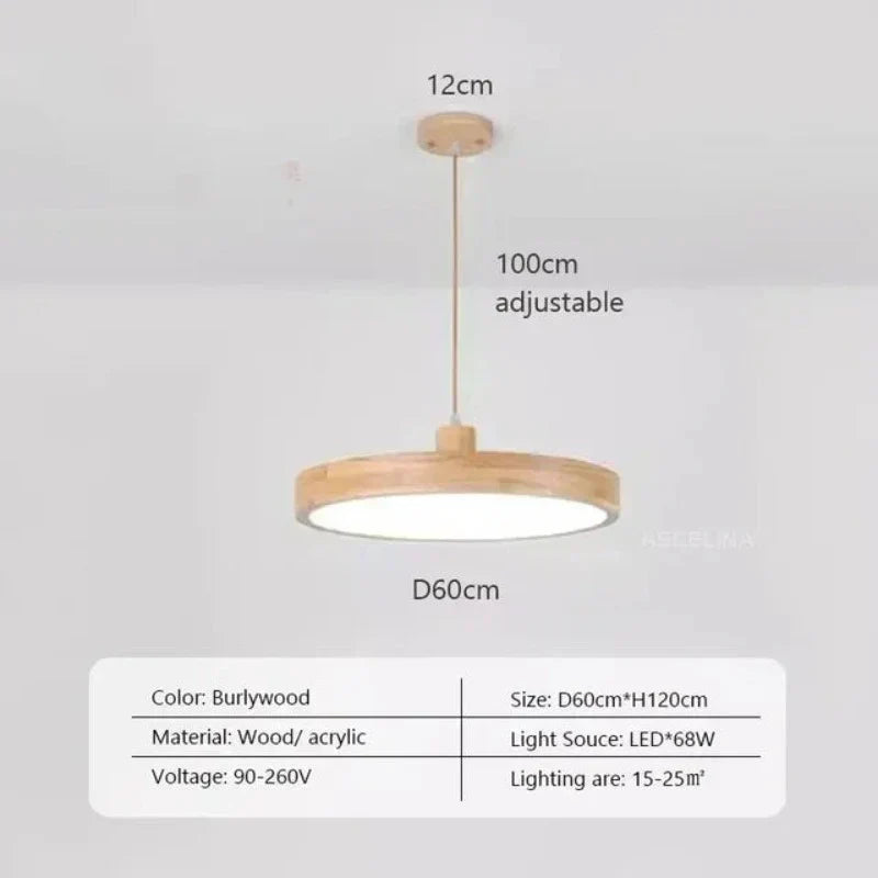 AuroraLicht Scandinavian Slim Hanging Lamp | Lighting | LED | wood | 90-260V | Premium Lighting Solution