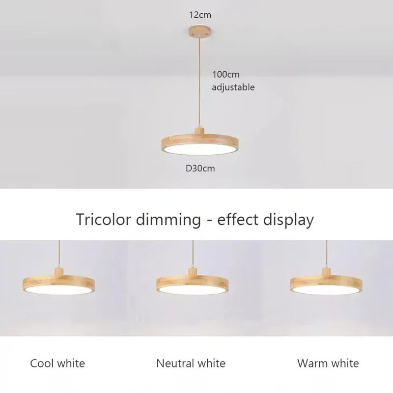 AuroraLicht Scandinavian Slim Hanging Lamp | Lighting | LED | wood | 90-260V | Premium Lighting Solution