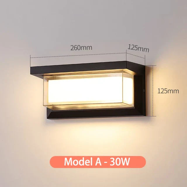 MoonGlow External Wall Lamp Outdoors | Wall Lamp | LED | Elegant Wall Illumination