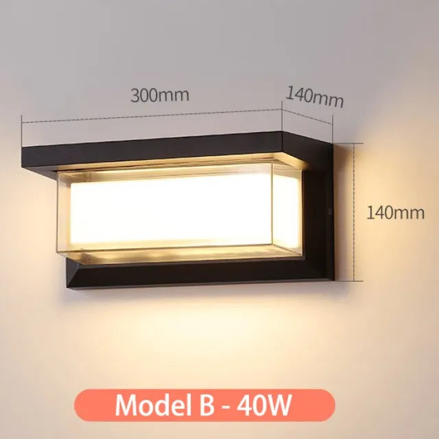 MoonGlow External Wall Lamp Outdoors | Wall Lamp | LED | Elegant Wall Illumination