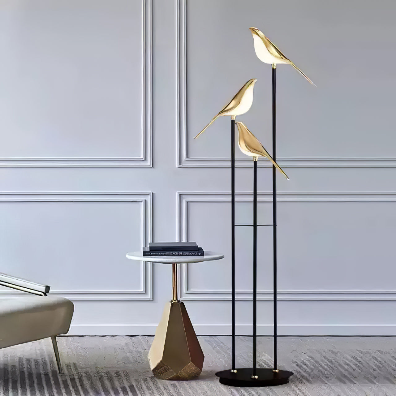Magpie Perch Torch Lamp Floor | Floor Lamp | LED | acrylic/aluminum/metal | 240v | Stylish Floor Lighting