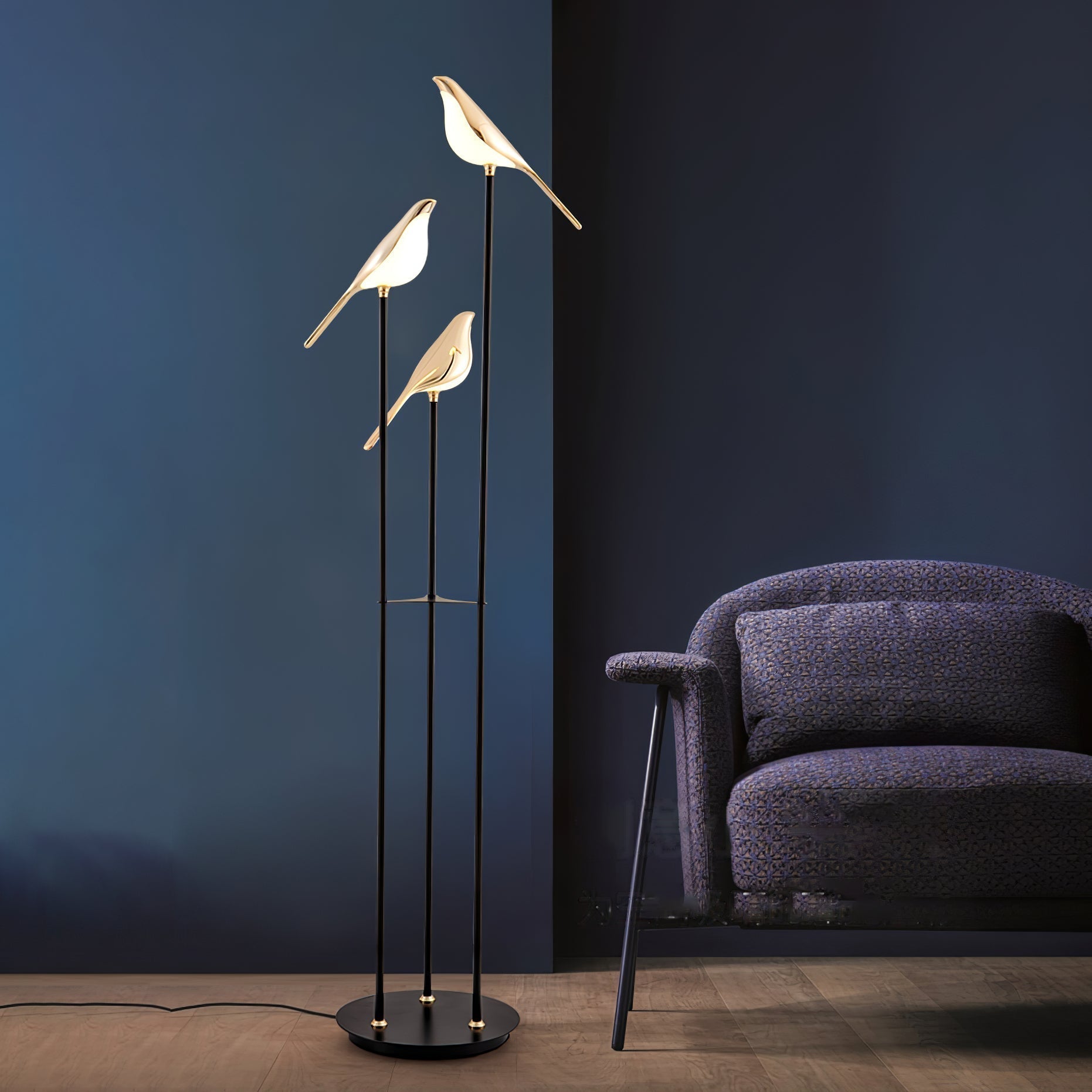Magpie Perch Torch Lamp Floor | Floor Lamp | LED | acrylic/aluminum/metal | 240v | Stylish Floor Lighting