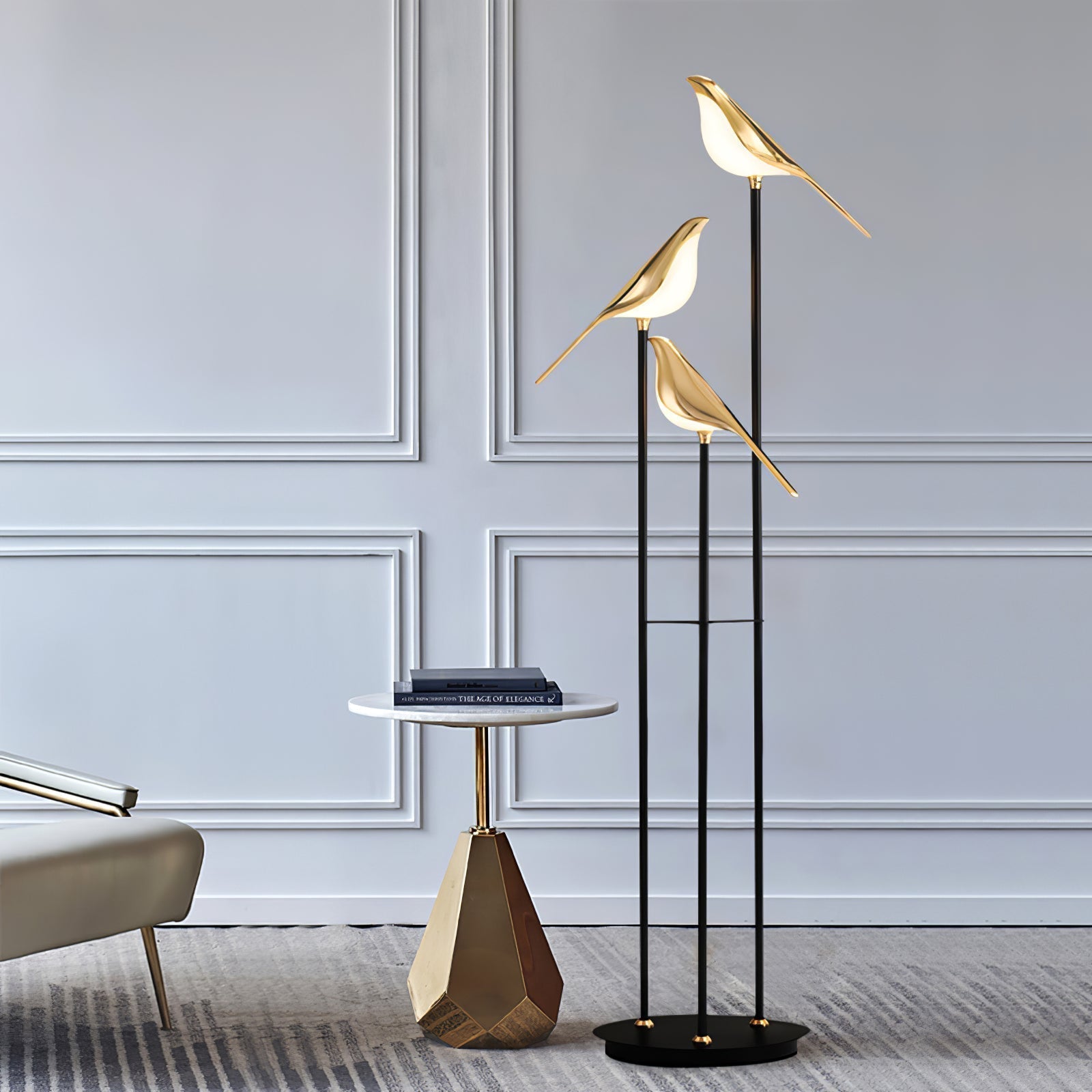Magpie Perch Torch Lamp Floor | Floor Lamp | LED | acrylic/aluminum/metal | 240v | Stylish Floor Lighting