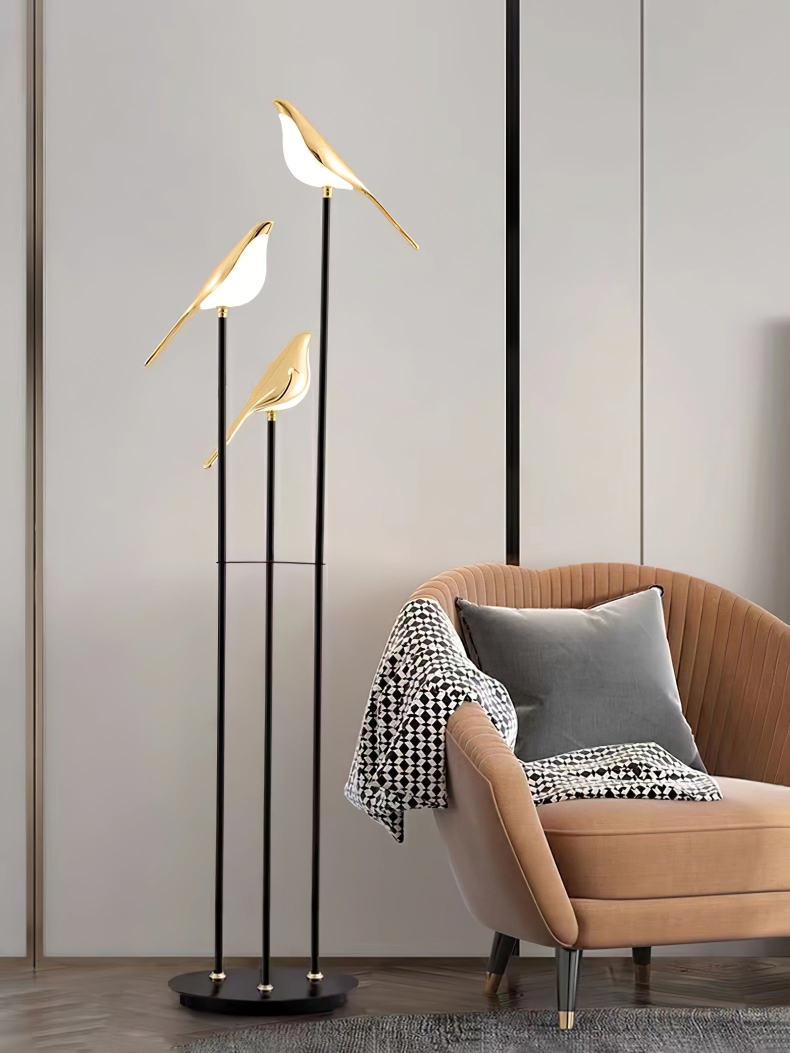 Magpie Perch Torch Lamp Floor | Floor Lamp | LED | acrylic/aluminum/metal | 240v | Stylish Floor Lighting
