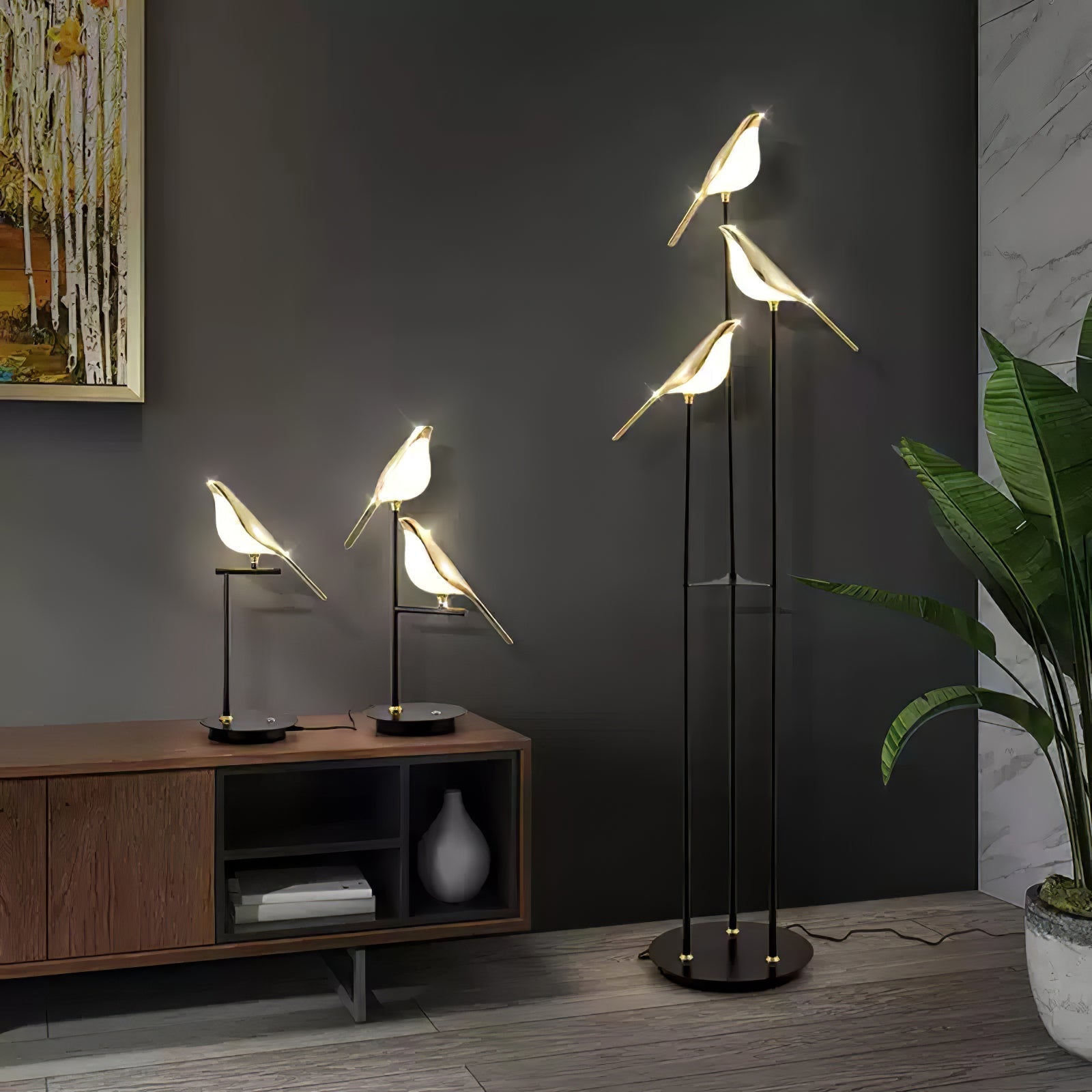 Magpie Perch Torch Lamp Floor | Floor Lamp | LED | acrylic/aluminum/metal | 240v | Stylish Floor Lighting
