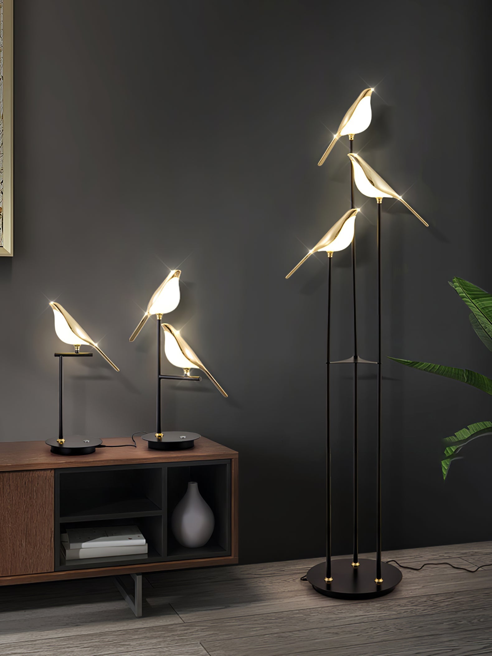 Magpie Perch Torch Lamp Floor | Floor Lamp | LED | acrylic/aluminum/metal | 240v | Stylish Floor Lighting