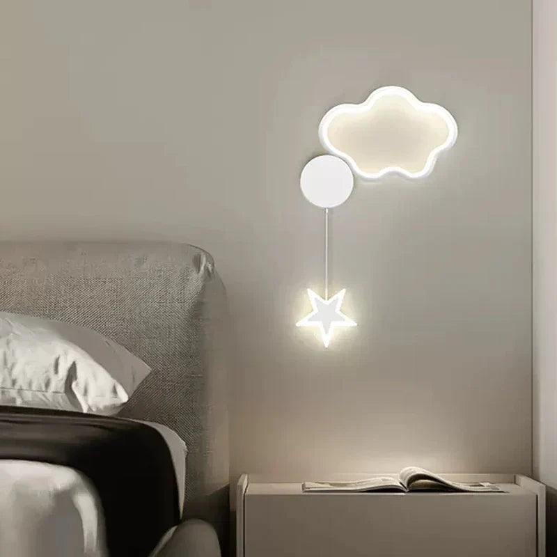 Starlight Clouds Moon Wall Lamp | Wall Lamp | Led | plastic | Elegant Wall Illumination