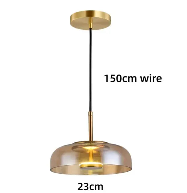 NovaGlow Contemporary Glass Hanging Lamp | Lighting | LED | glass/metal | 90-240V | Premium Lighting Solution