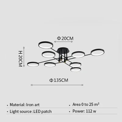 LumenElegance Modern Chandelier | Ceiling Light | LED | Modern Ceiling Lighting