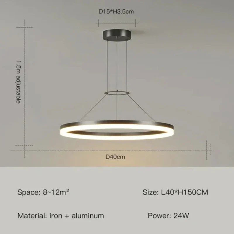 ElegantGlimmer long Modern Hanging Lamp | Lighting | LED | 260V | Premium Lighting Solution