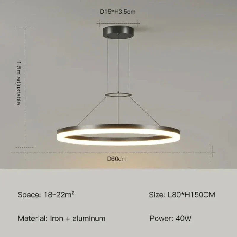 ElegantGlimmer long Modern Hanging Lamp | Lighting | LED | 260V | Premium Lighting Solution