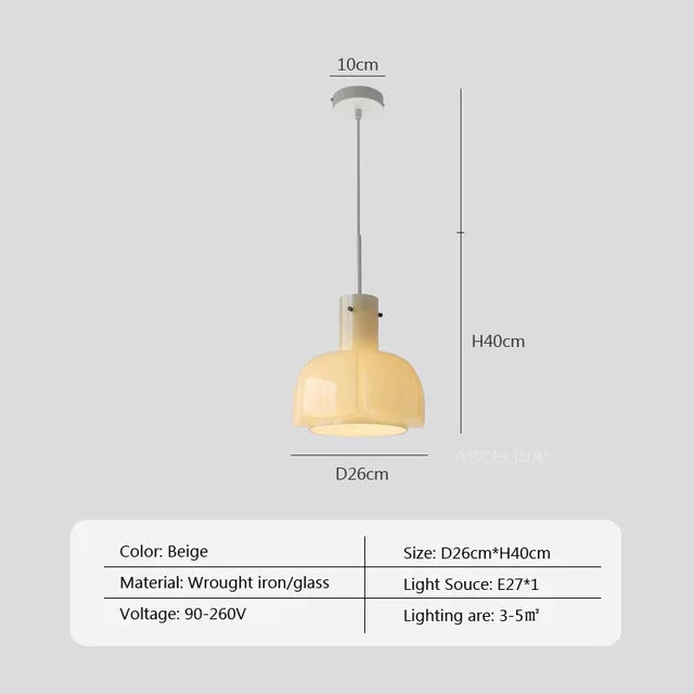 Medieval Elegance Transparent Hanging Lamp | Lighting | glass | 90-260V | Premium Lighting Solution
