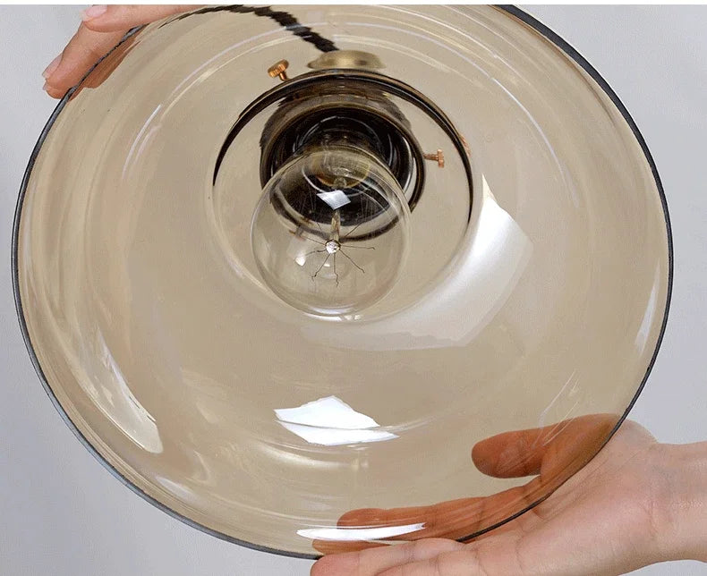 LichtAura Classic Scandinavian Hanging Lamp | Lighting | glass | 90-260V | Premium Lighting Solution