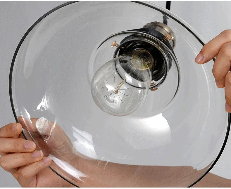 LichtAura Classic Scandinavian Hanging Lamp | Lighting | glass | 90-260V | Premium Lighting Solution