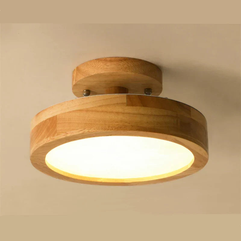 ScandiGlow Round Wooden Ceiling Lamp | Lighting | LED | wood | 12W | Premium Lighting Solution